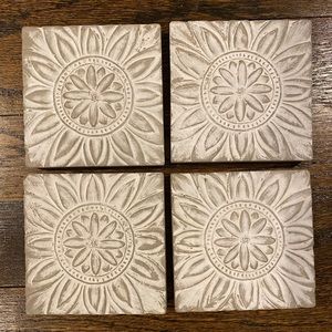 Concrete Coaster Set- hand painted